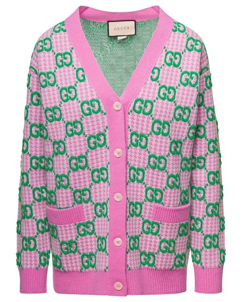 what gucci was pink and green|gucci pink and green cardigan.